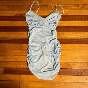 Light blue tight dress